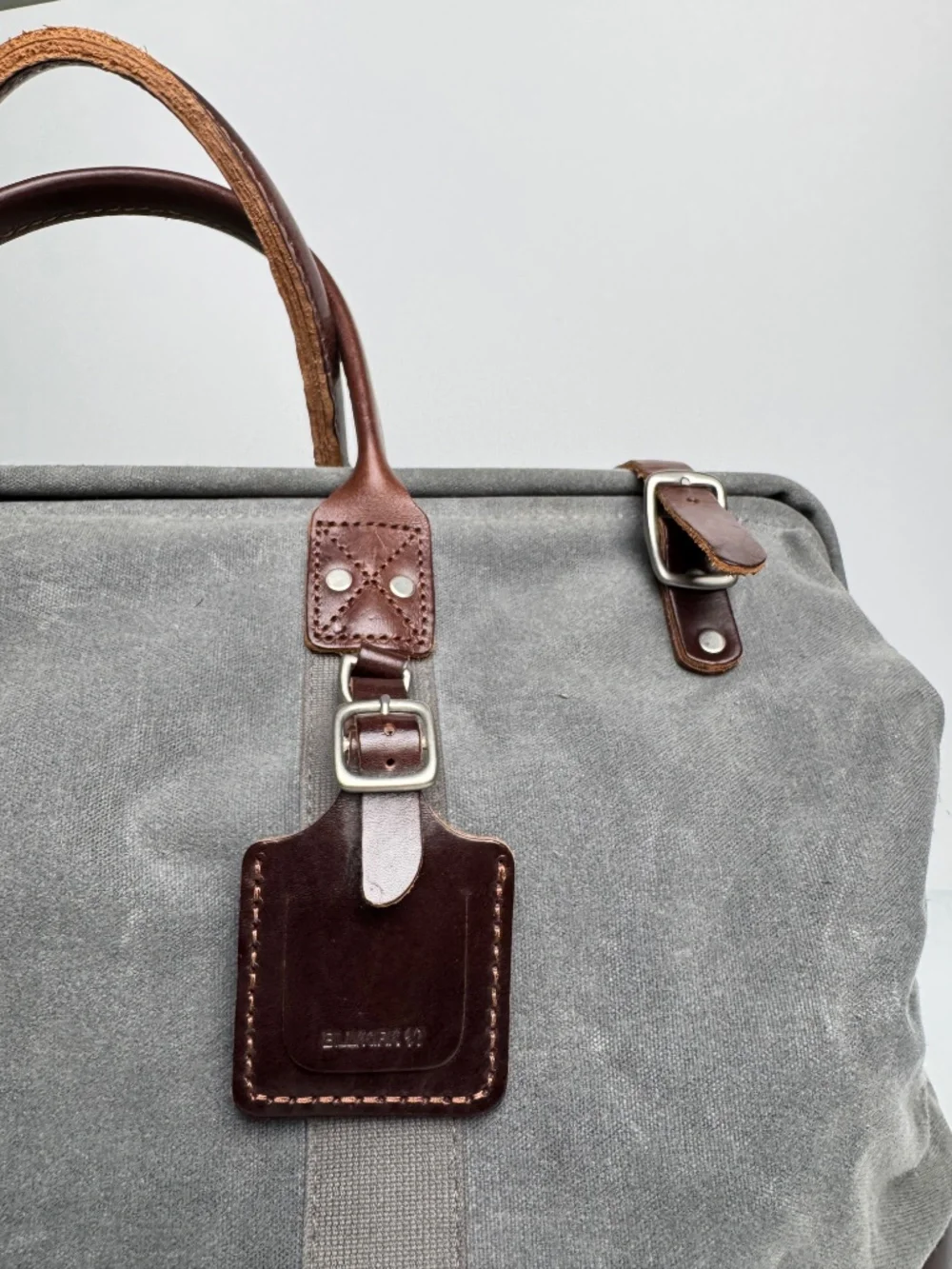 BILLYKIRK Waxed Canvas & Leather Weekender Bag
